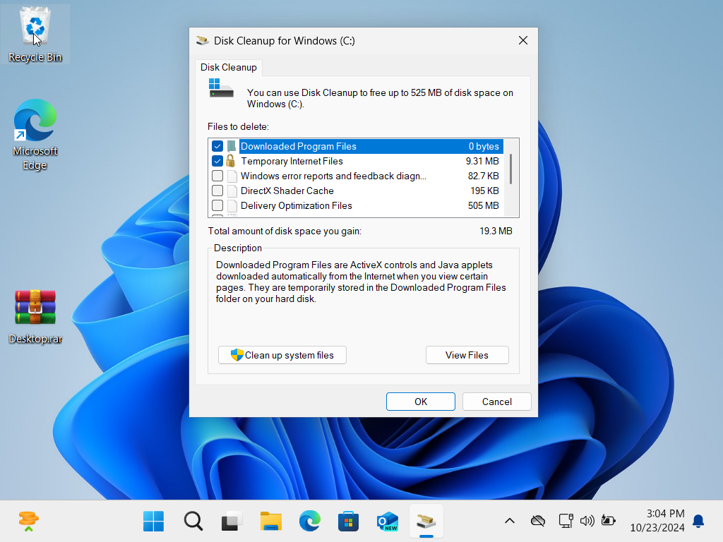 How to clean up space in Windows 11